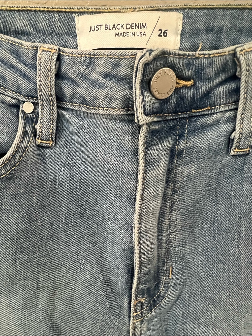 Just Black Denim “The Timeless Wide Leg” /Brandy Cropped Wide Leg Jeans Size 26 - Picture 5 of 8